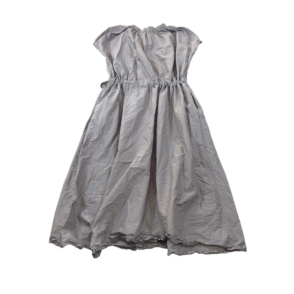 Fog Linen Miithaaii Titli  A-Line Cotton Silk Dress Minimalist Lagenlook